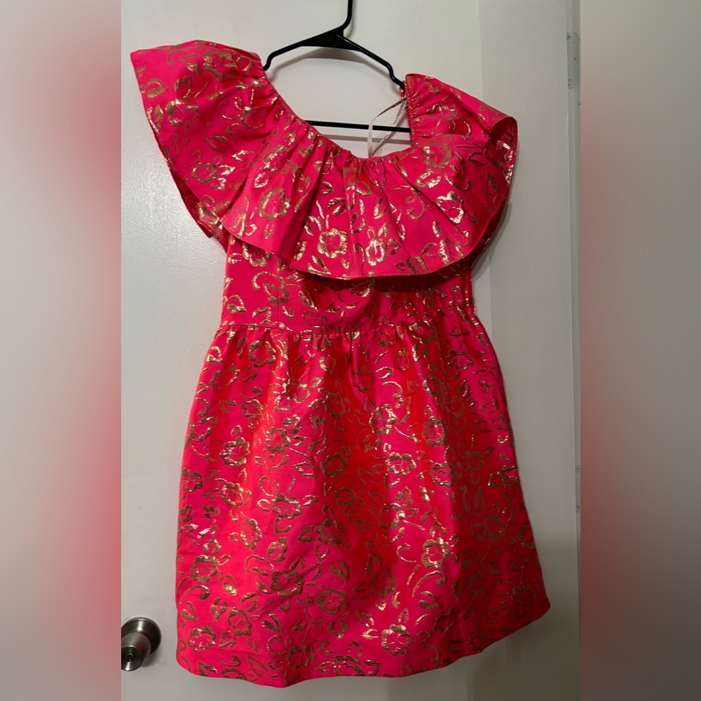 LILLY PULITZER Shannie One-Shoulder Dress Size 10